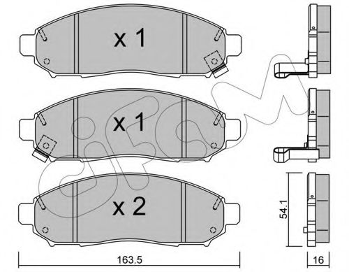 Тормозные колодки CIFAM 822-743-0