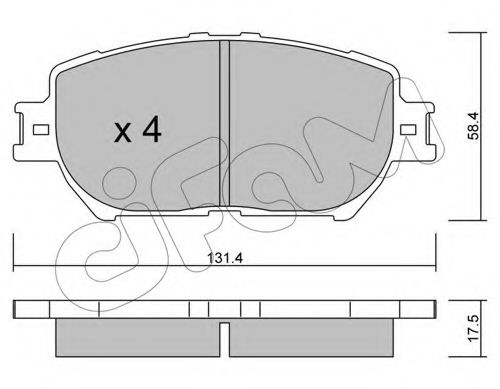 Тормозные колодки CIFAM 822-751-0