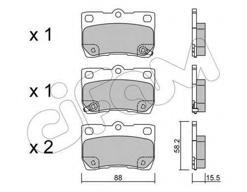 Тормозные колодки CIFAM 822-761-0