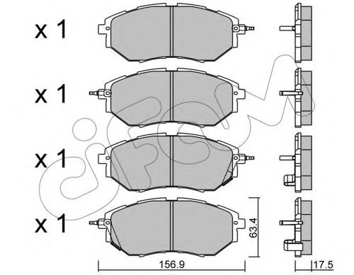 Тормозные колодки CIFAM 822-763-0