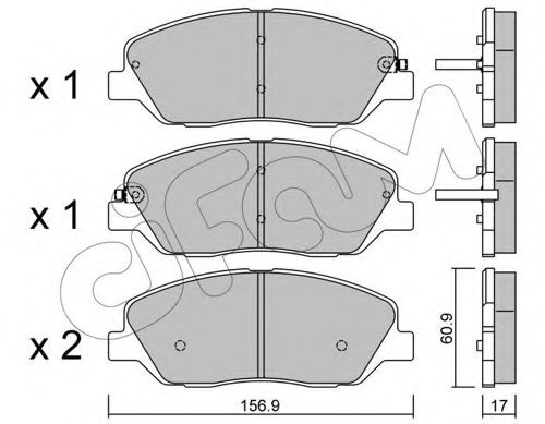 Тормозные колодки CIFAM 822-787-0