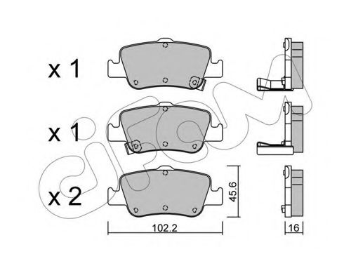 Тормозные колодки CIFAM 822-796-0