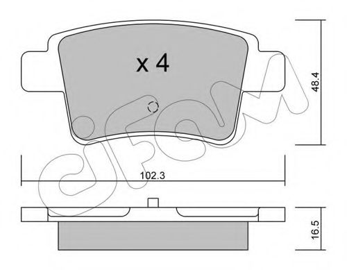 Тормозные колодки CIFAM 822-801-0