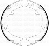 Тормозные колодки барабанные CIFAM 153-265