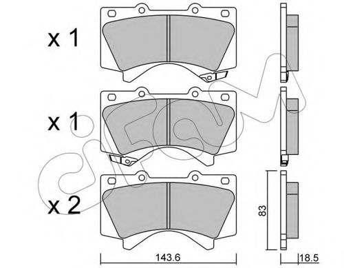 Тормозные колодки CIFAM 822-821-0