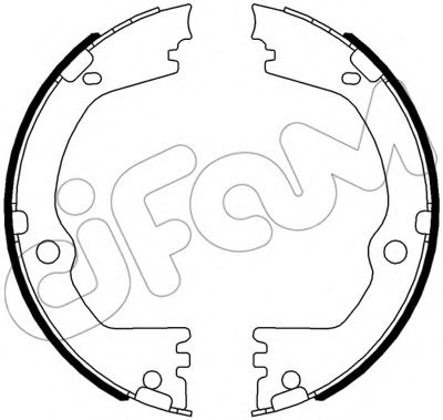 Тормозные колодки барабанные CIFAM 153-532