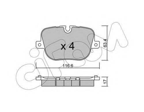 Тормозные колодки CIFAM 822-837-0