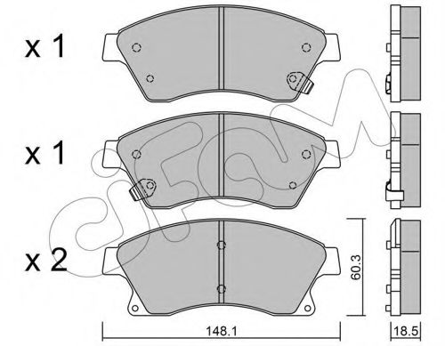 Тормозные колодки CIFAM 822-838-0