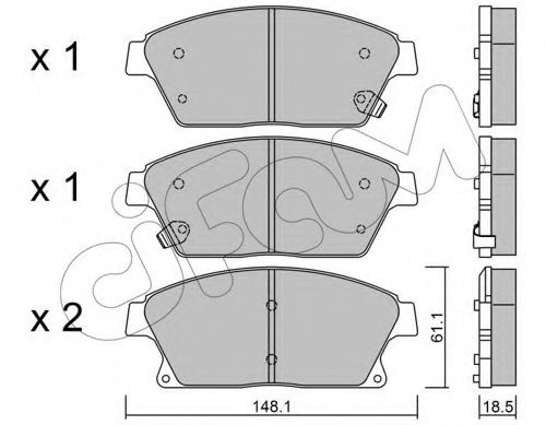 Тормозные колодки CIFAM 822-839-0