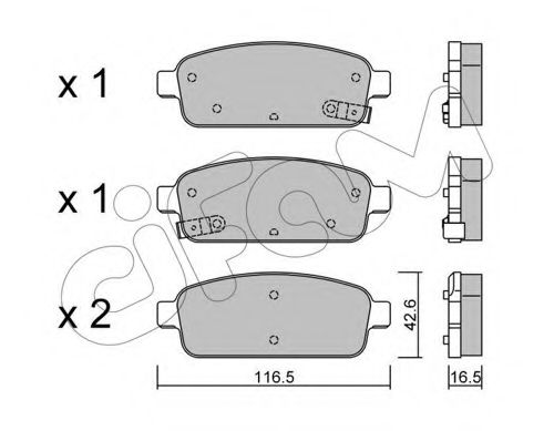 Тормозные колодки CIFAM 822-840-0