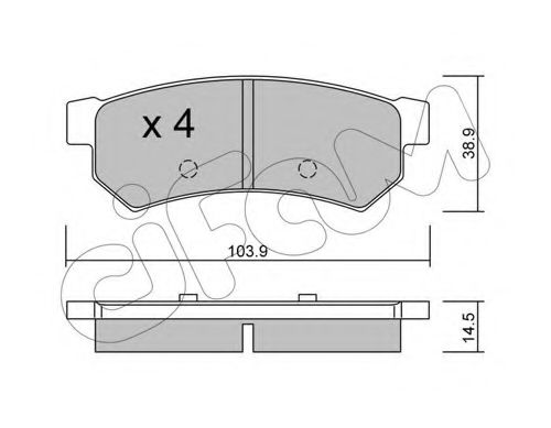 Тормозные колодки CIFAM 822-846-0