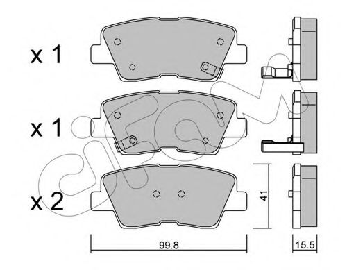 Тормозные колодки CIFAM 822-886-0