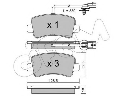 Тормозные колодки CIFAM 822-899-0