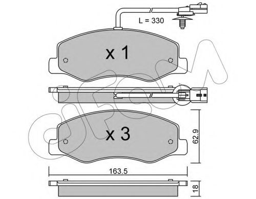 Тормозные колодки CIFAM 822-900-0