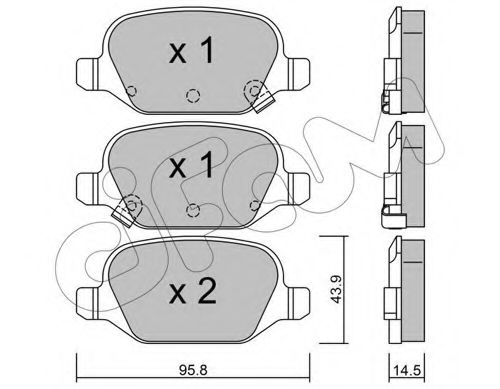 Тормозные колодки CIFAM 822-324-5