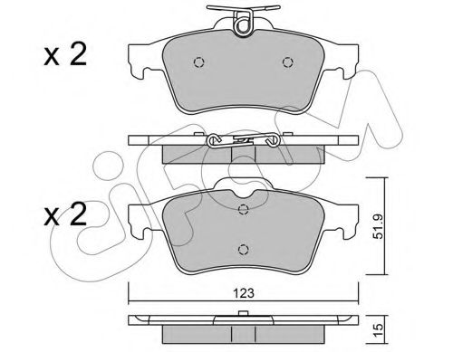 Тормозные колодки CIFAM 822-337-3