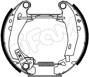 Тормозные колодки барабанные CIFAM 151-009