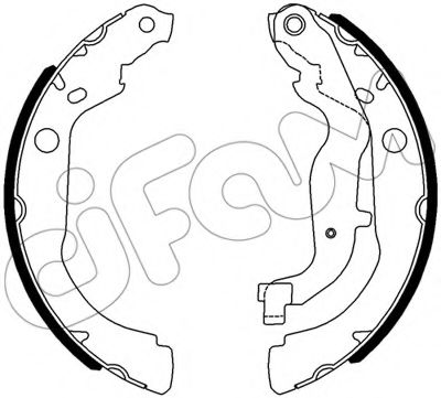 Тормозные колодки барабанные CIFAM 153-535