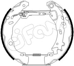 Тормозные колодки барабанные CIFAM 151-189