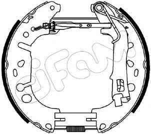 Тормозные колодки барабанные CIFAM 151-224