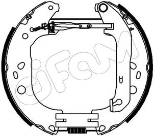 Тормозные колодки барабанные CIFAM 151-229
