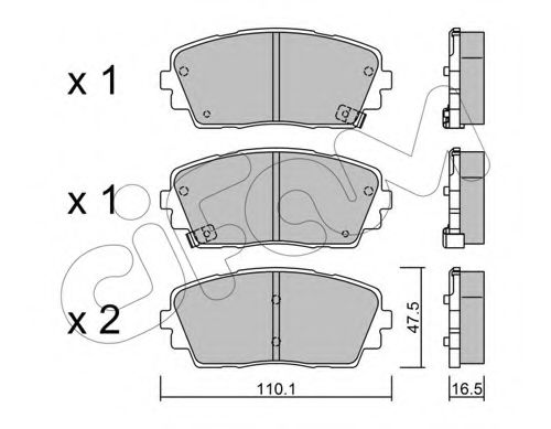 Тормозные колодки CIFAM 822-941-0