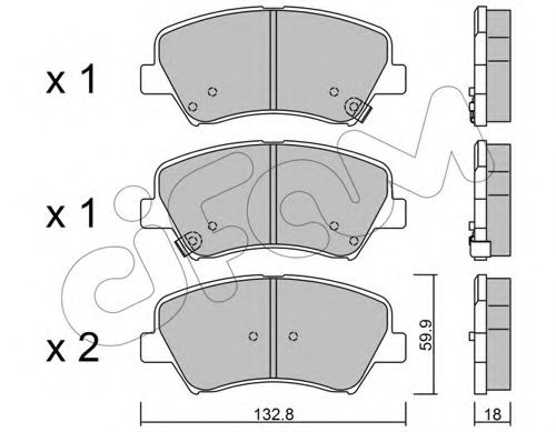 Тормозные колодки CIFAM 822-944-0