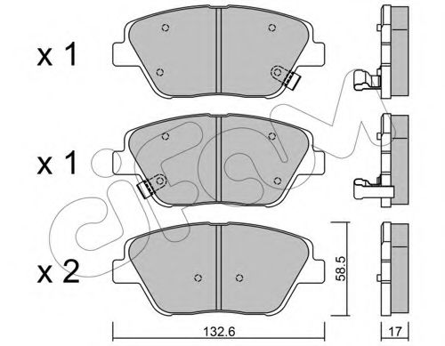 Тормозные колодки CIFAM 822-945-0