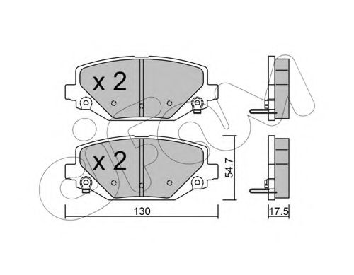 Тормозные колодки CIFAM 822-947-0