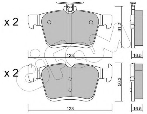 Тормозные колодки CIFAM 822-951-0