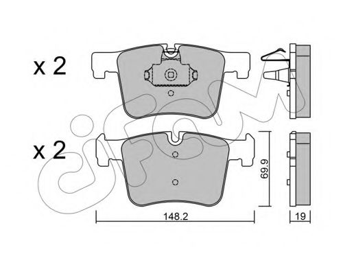 Тормозные колодки CIFAM 822-961-0