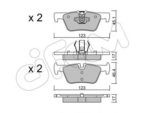 Тормозные колодки CIFAM 822-962-0