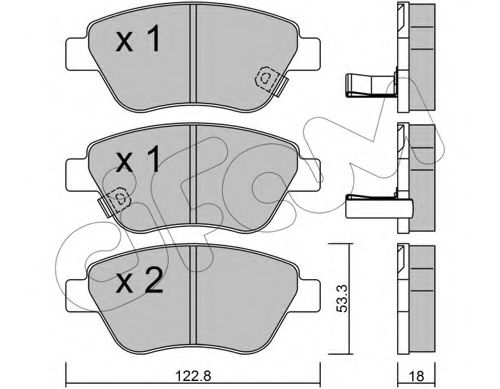 Тормозные колодки CIFAM 822-321-4