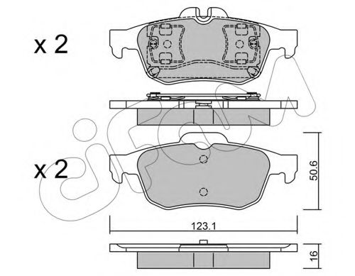 Тормозные колодки CIFAM 822-974-0