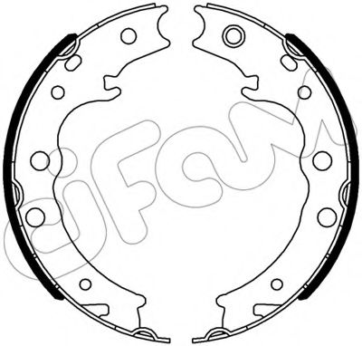 Тормозные колодки барабанные CIFAM 153-539