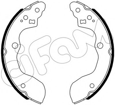 Тормозные колодки барабанные CIFAM 153-540