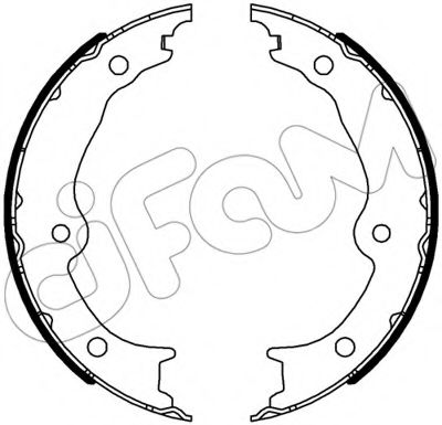 Тормозные колодки барабанные CIFAM 153-541