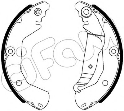 Тормозные колодки барабанные CIFAM 153-554