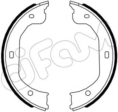 Тормозные колодки барабанные CIFAM 153-587