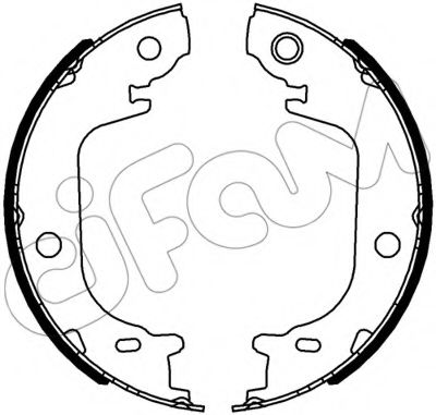 Тормозные колодки барабанные CIFAM 153-644