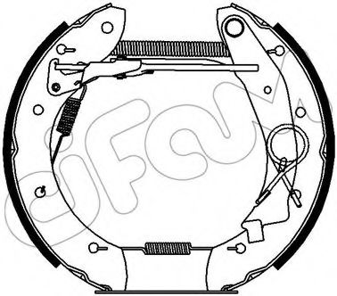 Тормозные колодки барабанные CIFAM 151-430
