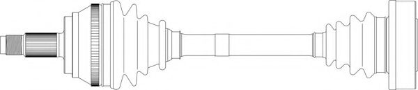 Полуось в сборе generalricambi AR3035