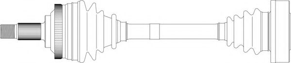 Полуось в сборе generalricambi AR3061