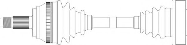 Полуось в сборе generalricambi AR3069