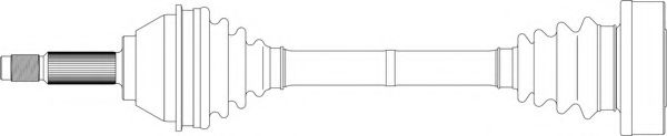 Полуось в сборе generalricambi FI3013