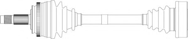 Полуось в сборе generalricambi FI3135