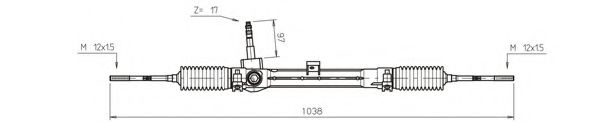Рулевая рейка GENERAL RICAMBI FI4114