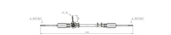 Рулевая рейка GENERAL RICAMBI FO4005