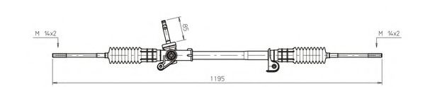 Рулевая рейка GENERAL RICAMBI FO4023
