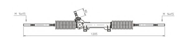 Рулевая рейка GENERAL RICAMBI PE4039